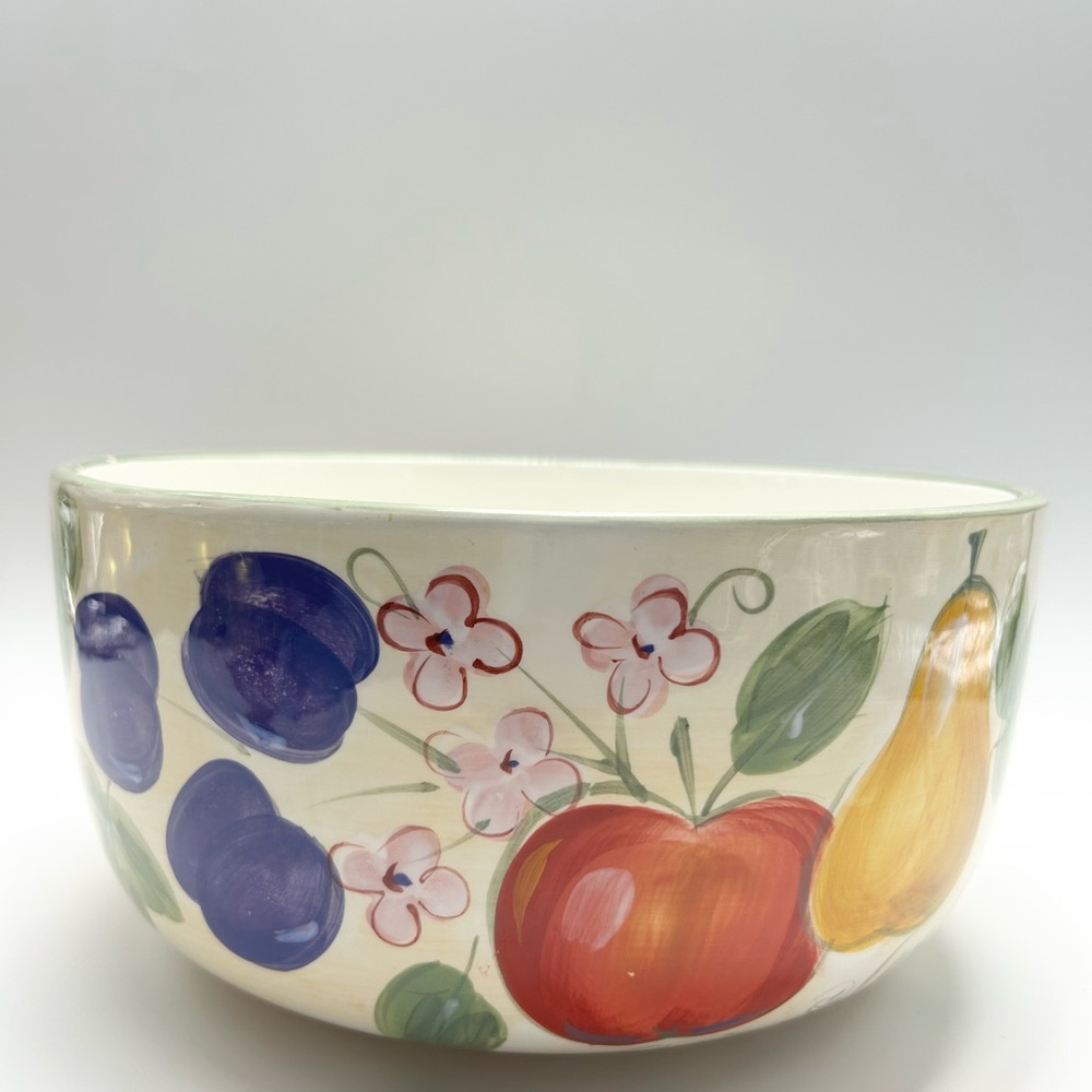 🍎🌸🌿Home - ceramic fruit bowl.